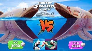 UNLOCK ALL SHARK - BIG BASKING SHARK VS ENEMY EVIL BASKING SHARK (KAIJU SHARK) HUNGRY SHARK WORLD