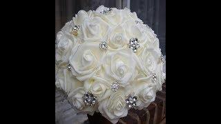 How to make Brooch Bouquet l DIY Bouquet Kit SPARKLES l No Wires  Very Easy Tutorial