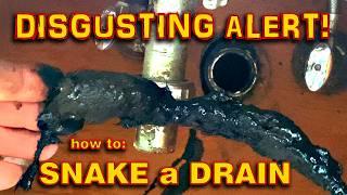 Don't call a plumber,  Snake the drain yourself - Clogged Drain DIY