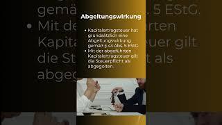 Abgeltungswirkung Kapitalertragssteuer #studium #steuerfachangestellte