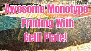 Transform Ordinary Paper into Breathtaking Abstract Art using a #gelliplate #mixedmedia #art