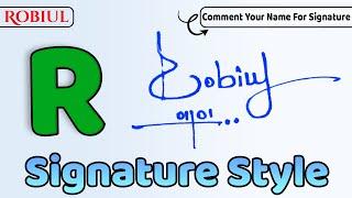 ️ Robiul Name Signature Style Request Done