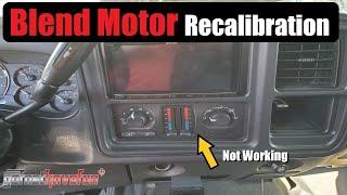 HVAC Blend Motor Actuator Recalibration Procedure for GM Trucks & SUVS | AnthonyJ350