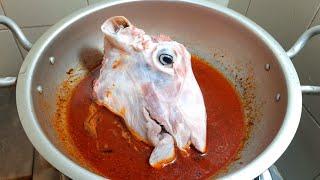 Whole Goat Head Recipe | How to cook Goat Head | Pakistani Food recipes | goat head Cooking