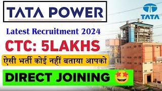 Tata Power JET Recruitment 2024 | Tata Power Me Job 2024 | भर्ती चालू | Job Vacancy 2024 | Jobs 2024