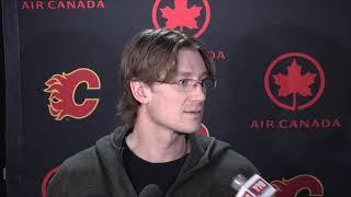 Jay Bouwmeester says farewell to the Flames