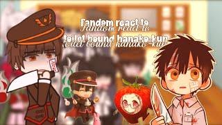 Fandom react totoilet bound hanako-kun|2/9|by:@Katsuki_taeru7|video speed 1.5|