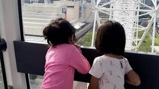 Eunice and Mimi at the wheel of Brisbane