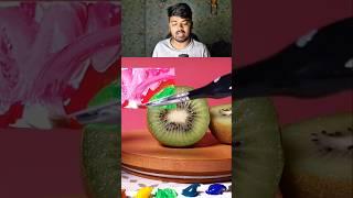 Kiwi Painting Challenge #art #painting #drawing #illusion