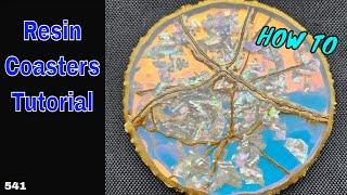 HOW TO Make Resin Coasters with Opal Shells