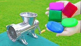 EXPERIMENT SOAP VS MEAT GRINDER *COOL EFFECT*