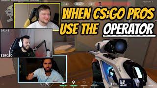 When CS:GO Pros Use The OPERATOR IN VALORANT | ft. s1mple, GeT_RiGhT, kennyS, tarik