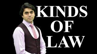 Kinds of Law -  Types of Law - Video Lecture by Wajdan Bukhari