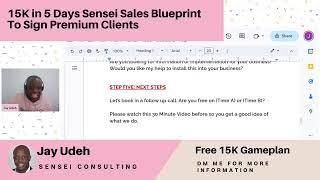 15K in 5 Days Sensei Sales System