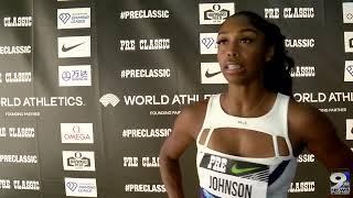 Alaysha Johnson post Diamond League 2023 Final Interview, goals for 2024