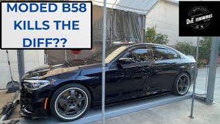 Modified 485whp BMW G30 540i DESTROYS THE DIFFERENTIAL, or did it? B58 BMW Differential Replacement