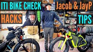 Iditarod bike check + tips + hacks | Jay Petervary + Jacob Hora ITI bikepacking setup secrets