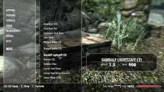 Skyrim Mods- Lotr Gandalf Light Staff Mod