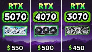 RTX 5070 vs 4070 vs 3070 - ULTIMATE GPU BATTLE (1440p) ⭐⭐⭐⭐⭐