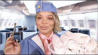 ASMR First Class Flight Attendant (Personal Attention)