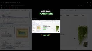 Responsive Plant Store Website #html #css #javascript #webdesign #webdevelopment #frontend #shorts