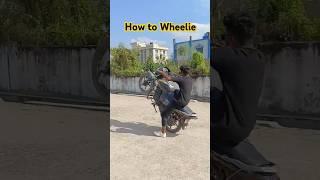 How to wheelie and stopie.#bike