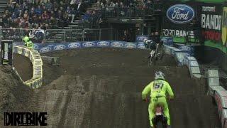 Cedric Soubeyras endo crash at Belfast Monster Energy Arenacross 2016