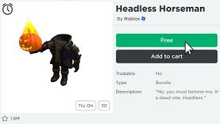 HURRY! ROBLOX ACCIDENTLY MADE HEADLESS FREE!!? 