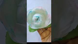 Tissue paper flower #art #flowers #colors #shorts