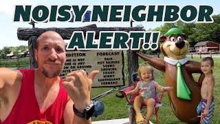 Jellystone Camp Resort in Gardiner, NY - Noisiest Neighbors We've Ever had at A Campground!!