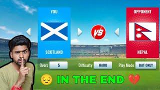 Scotland Vs Nepal Cricket Gameplay With Facecam & in Hindi Commentary