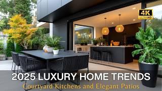 2025 Luxury Home Trends: Sustainable Materials, Courtyard Kitchens, and Backyard Elegance