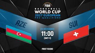 Azerbaijan v Switzerland | Full Basketball Game | FIBA Basketball World Cup 2027 European Pre-Qualif