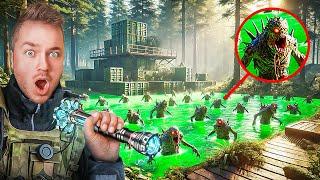 100 POND MONSTER Zombies INVADE Our BACKYARD! Insane Survival Challenge!