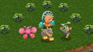 My Singing Monsters: Dawn Of Fire - Tiawa, PomPom, Cybop, T-Rox (Quartet)