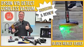 Dyson V15 Detect Cordless Vacuum UNBOXING and REVIEW