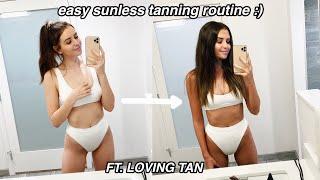 UPDATED SELF TAN ROUTINE! (+ no foundation makeup)