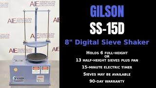 Gilson SS-15D 8” Digital Sieve Shaker (Item - 4878D SIEVE)