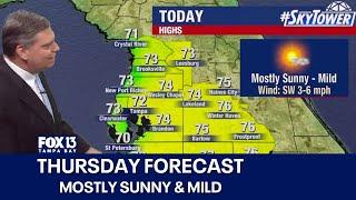 Tampa weather | Mostly sunny & mild