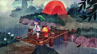 a rainy town || animal crossing ost + thunderstorm ambience