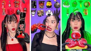 ASMR MUKBANG | Spicy Food, Jelly, Spicy Ramen, Bubble Tea & Emoji Food