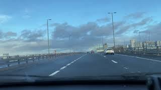 Driving in Glasgow - Silverburn to Glasgow Fort motorway - December 2020