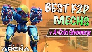 Top 5 BEST Free To Play Mechs for Storm Rack - Mech Arena F2P Guide