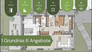 Der Anbietervergleich: 1 Haus im Wettbewerb mit 6 Hausherstellern