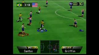 Open Game: Brazil vs USA :: International Superstar Soccer 64 (Nintendo 64 ), Gameplay