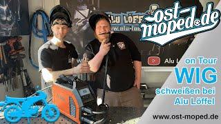 Our new welding machine from Alu Löffel | Jasic TIG200P | ost-moped.de