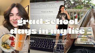 PRODUCTIVE GRAD SCHOOL DAYS IN MY LIFE VLOG: conference prep, teaching observation, & research