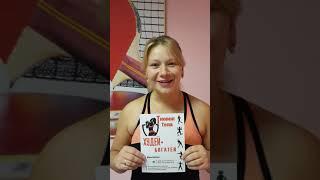Лена Бовыкина  за 2 недели минус 2,6кг. умница!