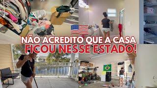 FAXINÃO NA GRINGA | CASA BAGUNÇADA NOS ESTADOS UNIDOS