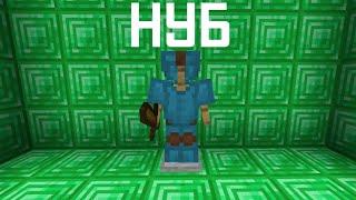 How is parkour pro, noob in minecraft